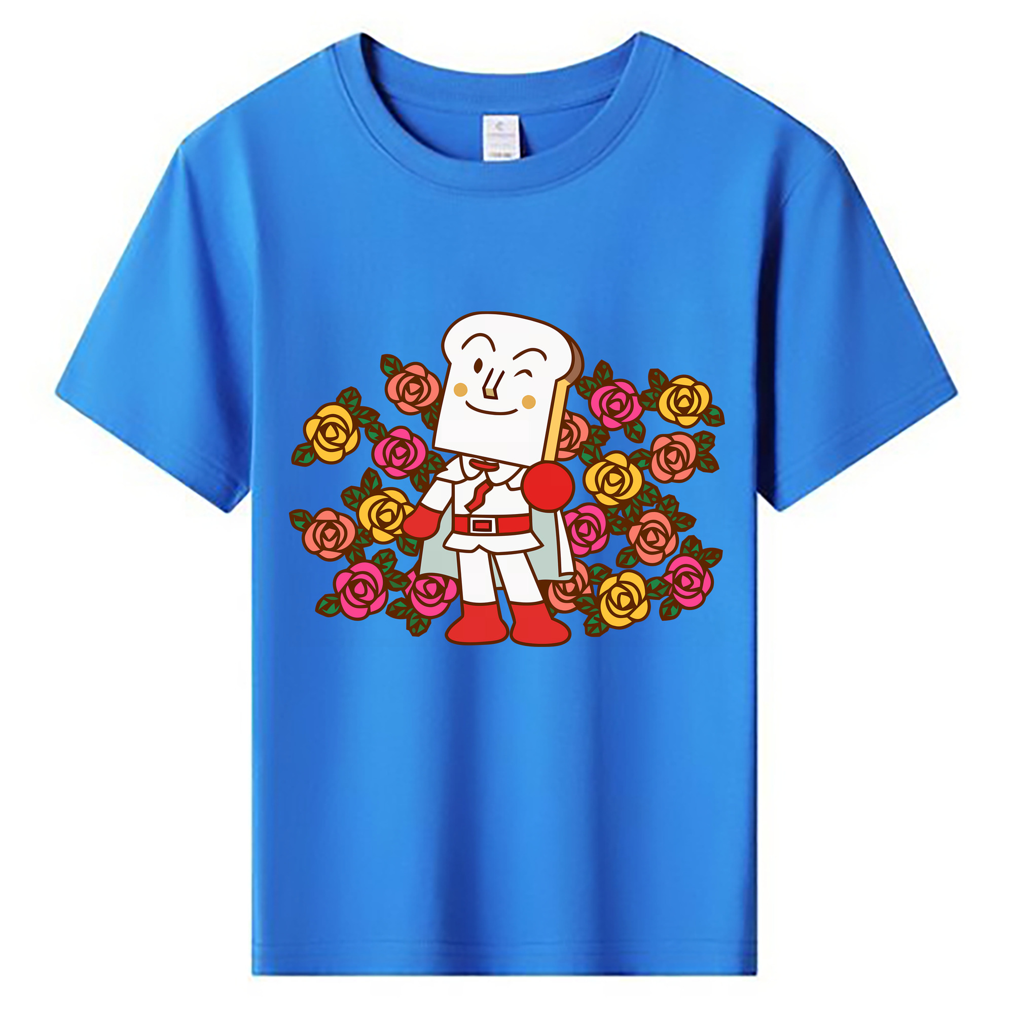 （画像用） アンパンマン Anpanman 綿100％キッズTシャツ（フロントプリント）